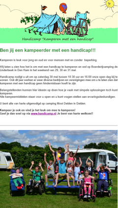 Afbeelding ONB nr 3 Kamperen met een handicap
