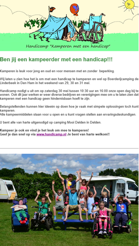Afbeelding ONB nr 3 Kamperen met een handicap